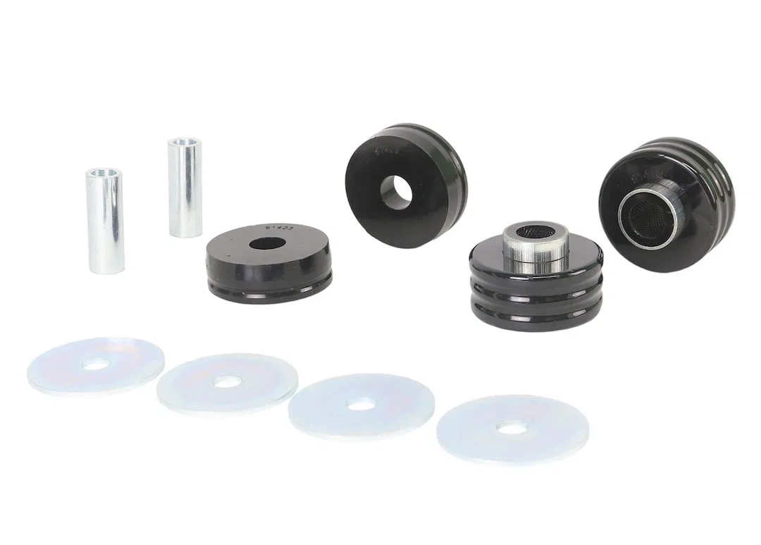 W93502 – WHITELINE Body Mount Bushings, Set Of 4 With Two Tubes/ Four Washers/ Grease